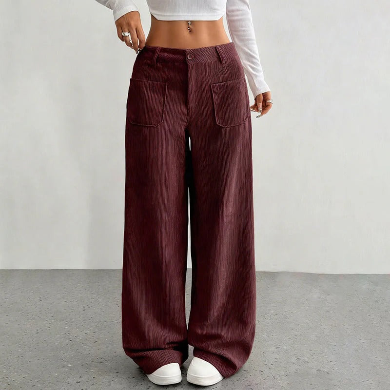 PANTALONES VINTAGE DE RAYAS PARA MUJER