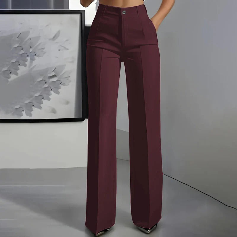 PANTALON ELEGANTE DE CINTURA ALTA PARA MUJER