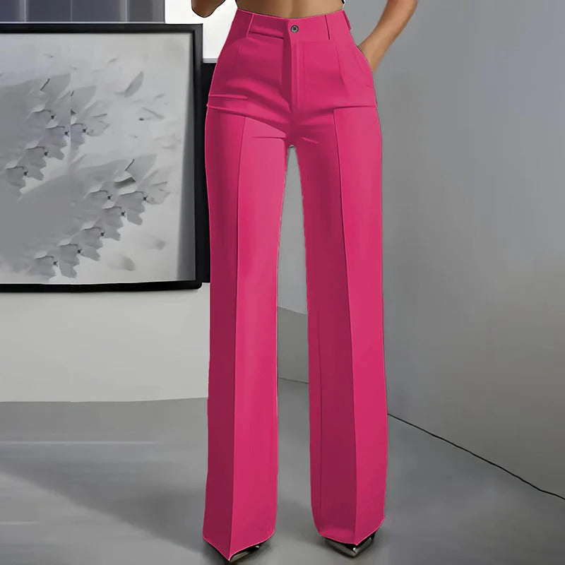 PANTALON ELEGANTE DE CINTURA ALTA PARA MUJER