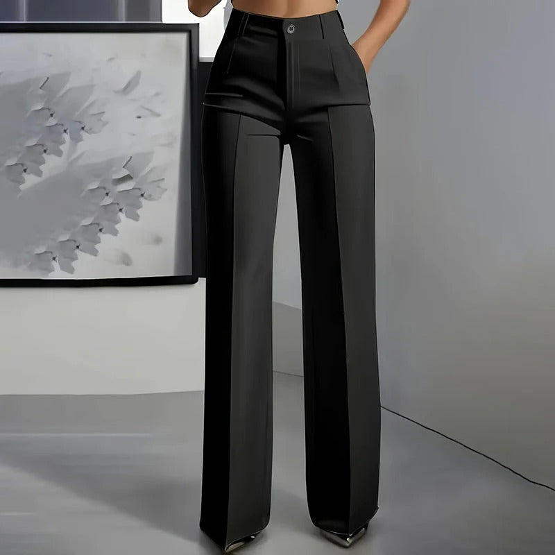 PANTALON ELEGANTE DE CINTURA ALTA PARA MUJER