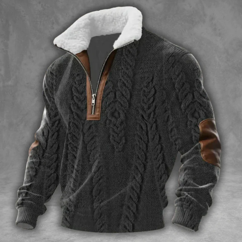 LUCIEN™ | SUETER DE CUELLO ALTO POLAR CON CREMALLERA